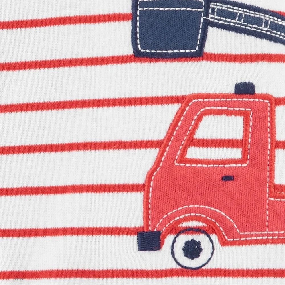Carter's Firetruck Snap-Up Romper - 9M