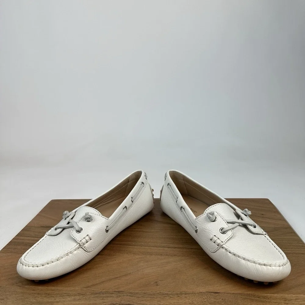 New Womens Veronica Beard Jia‎ Boat Shoe Leather Shoes Size 7.5 M