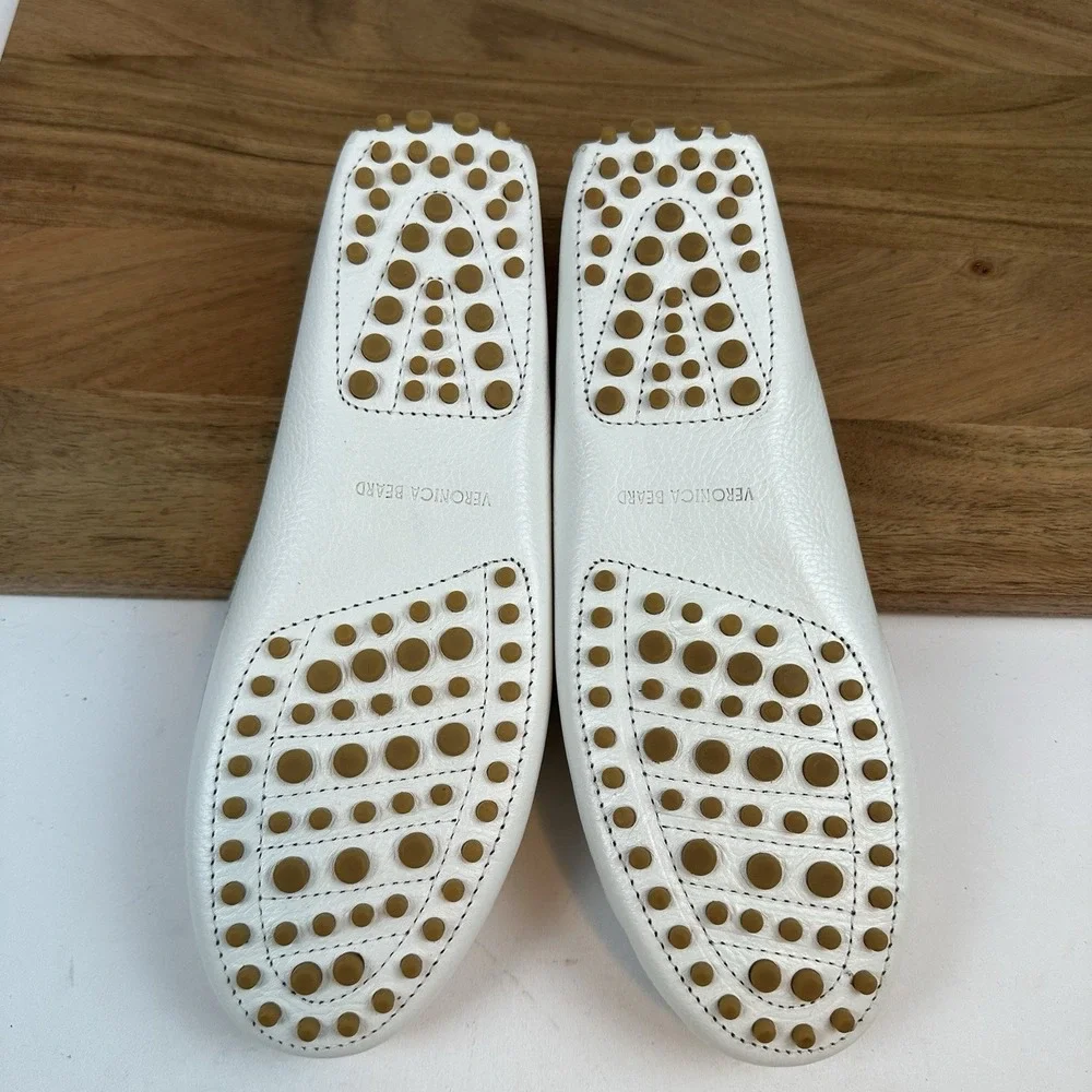 New Womens Veronica Beard Jia‎ Boat Shoe Leather Shoes Size 7.5 M