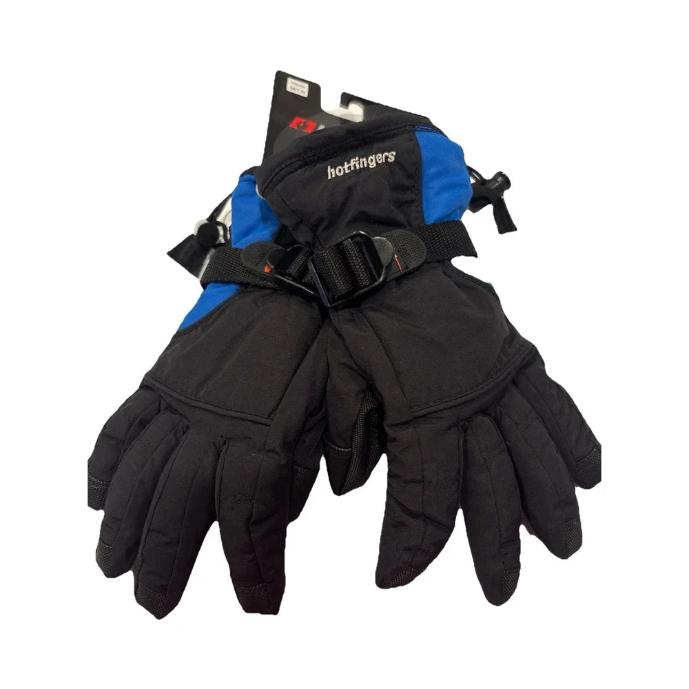 Hotfingers Rip N Go Glove Black/ Royal blue - MEDIUM 7-8 Alpine Dry Insert‎