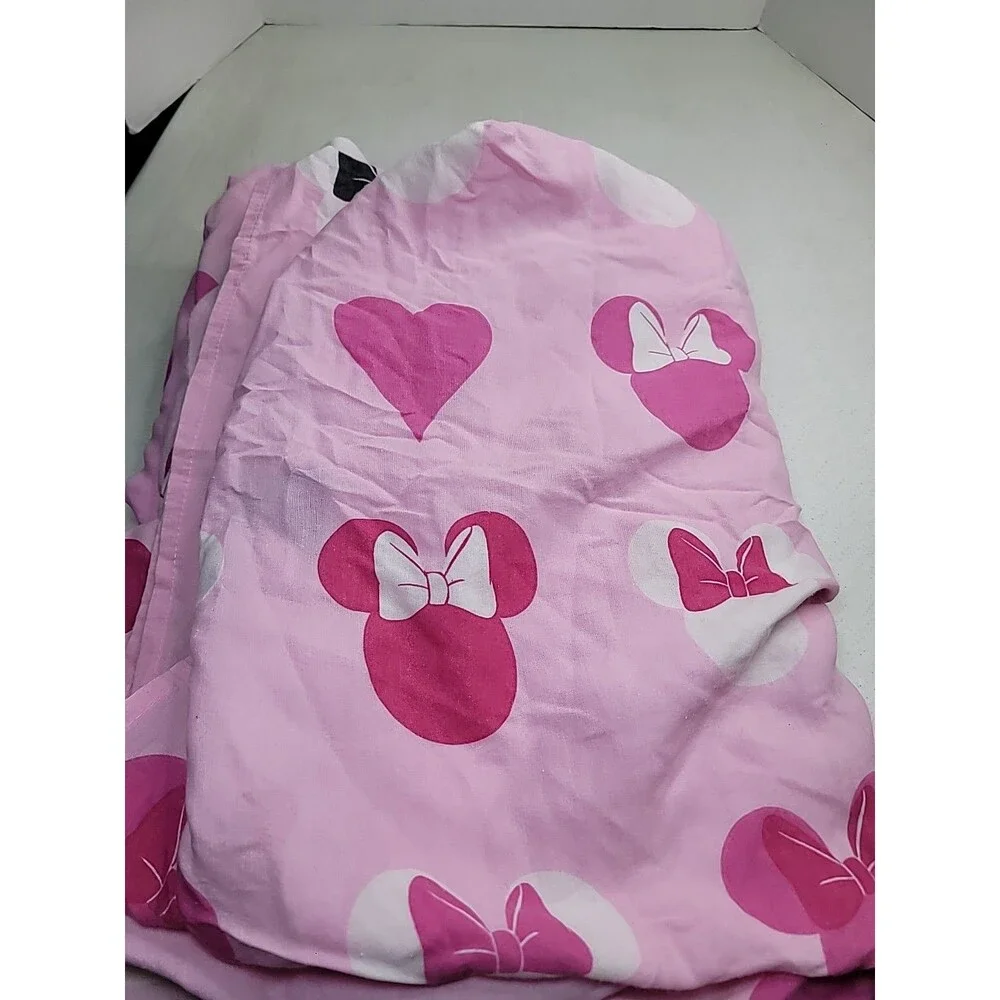Jay Franco Disney Minnie Mouse Hearts N Love Twin Flat and Fitted Sheet Set