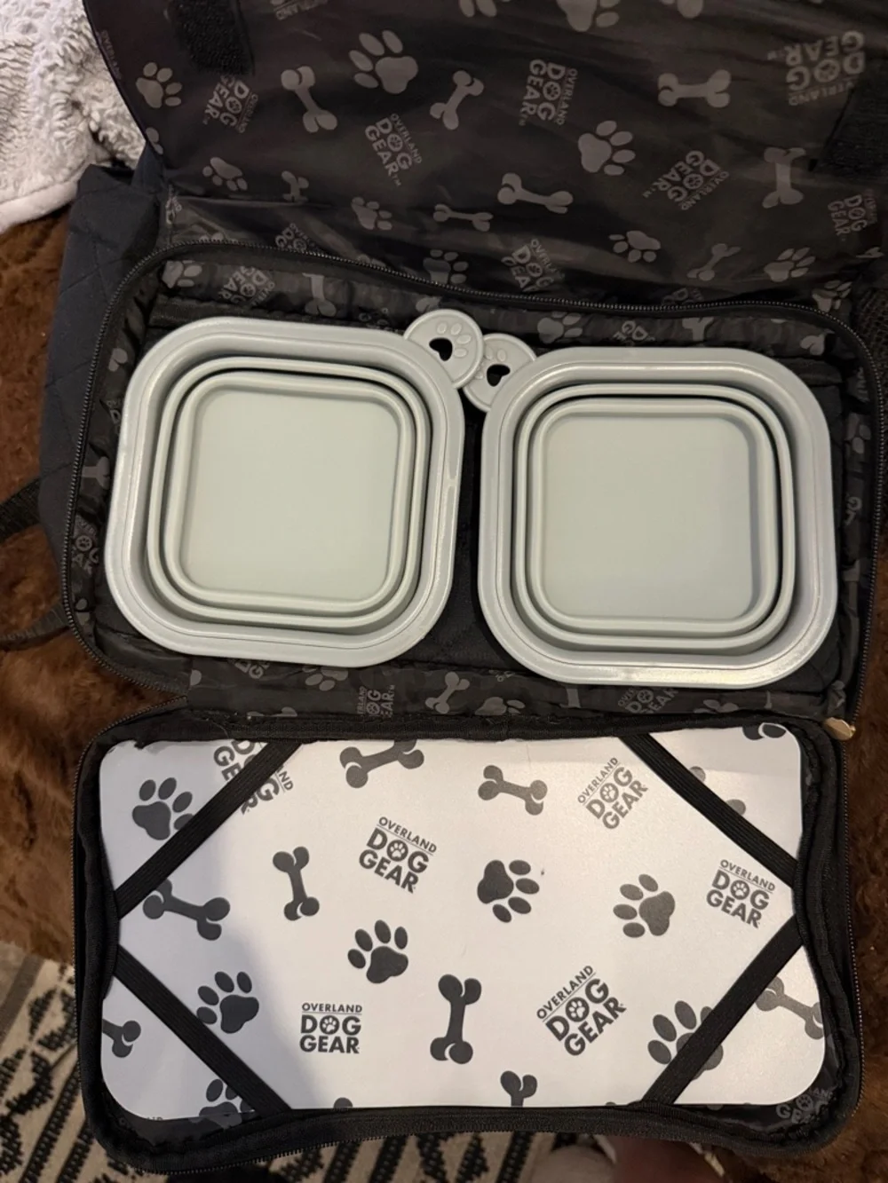 Quilted Black Pet Carrier Backpack