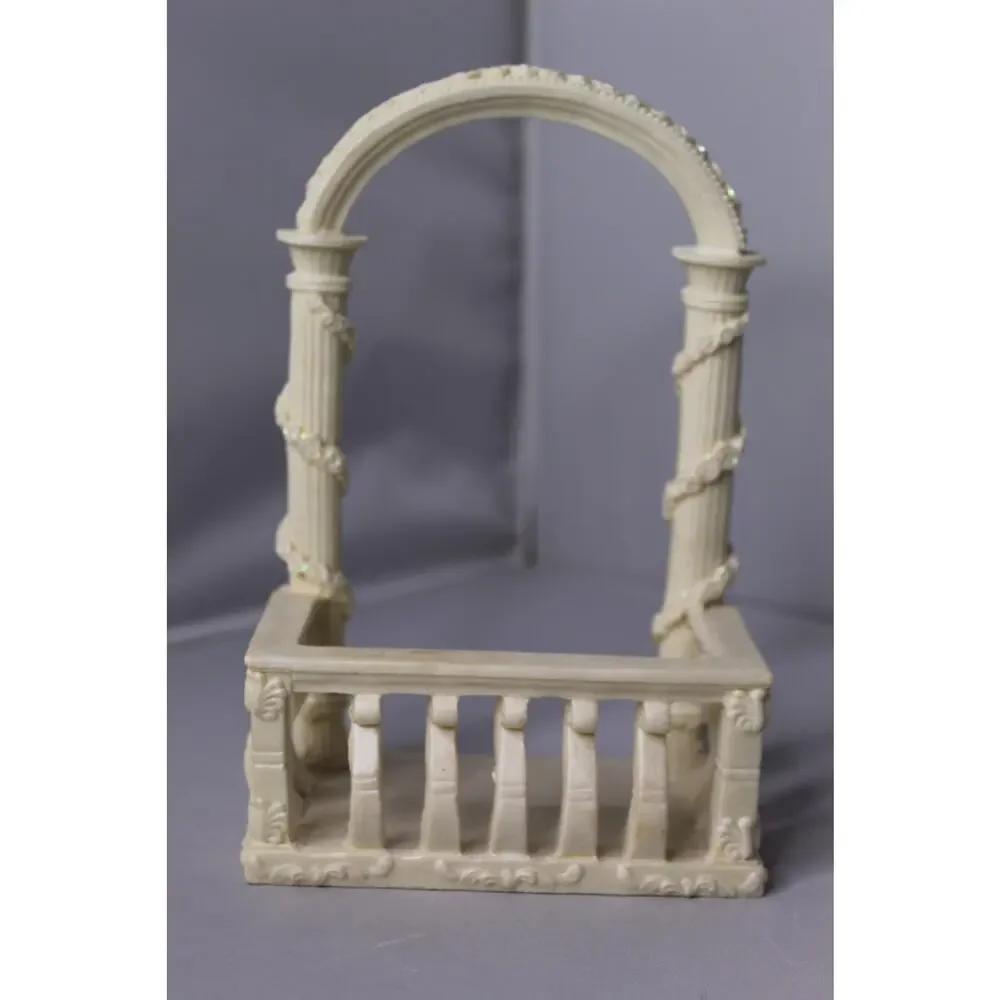 Wedding Cake Topper Arch Stand Fairy Garden Balcony Miniature Display Decor