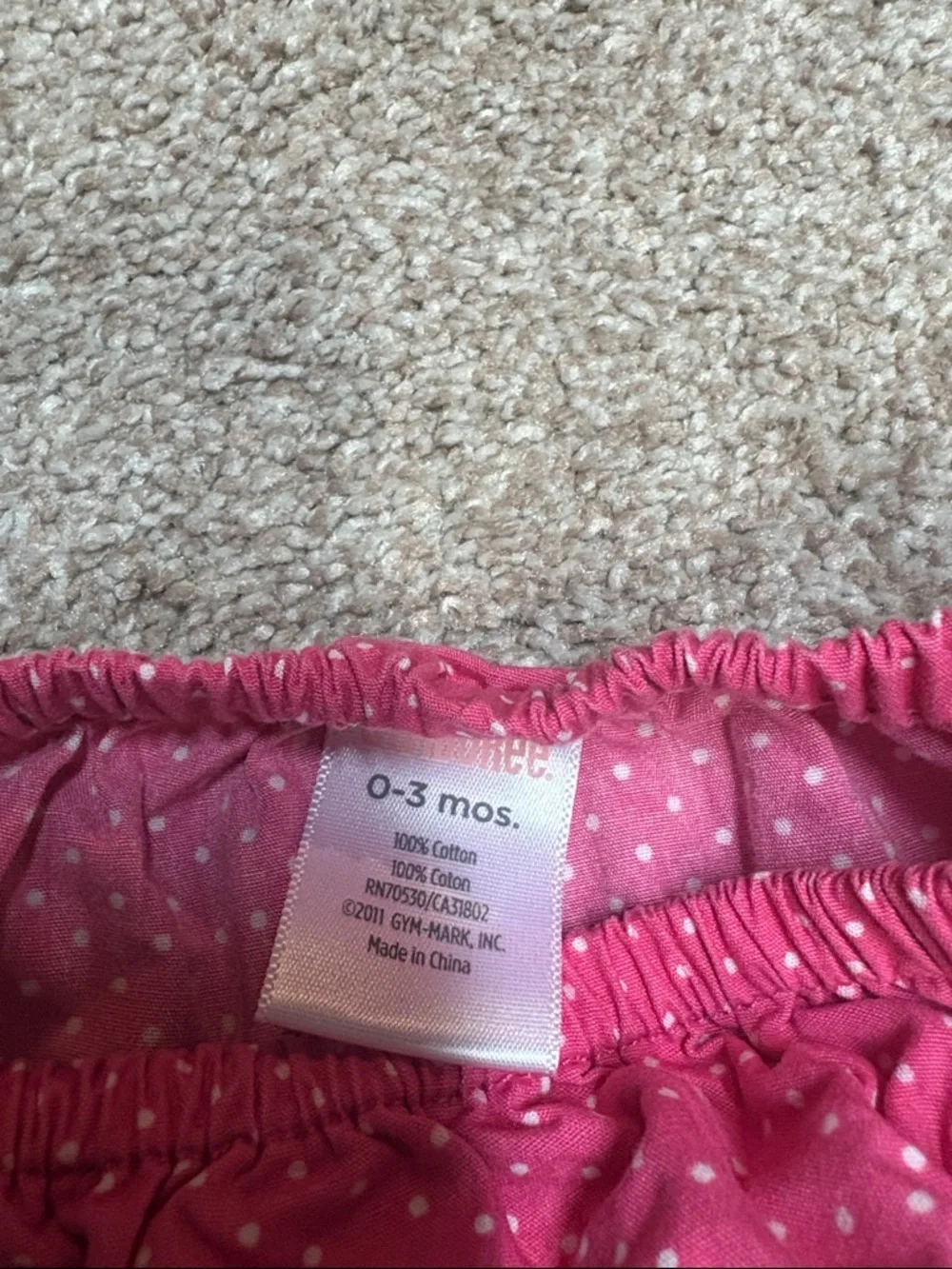 Gymboree months pink