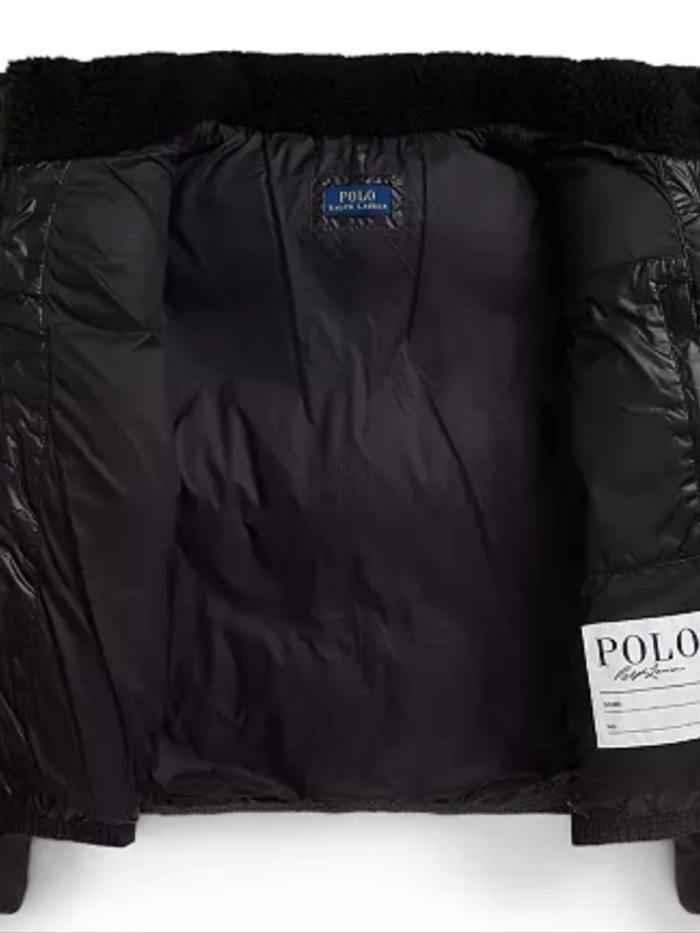 Polo Ralph Lauren black machine lined