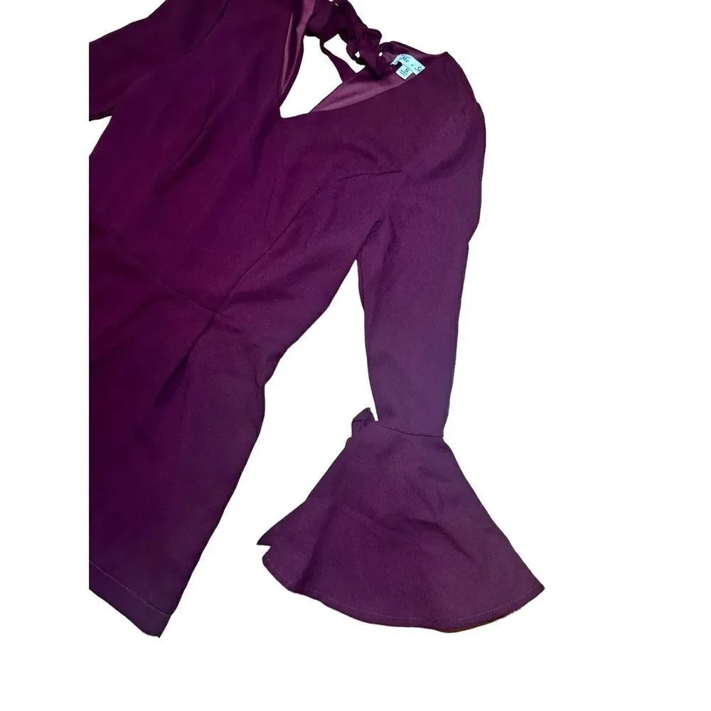 She & Sky Bell Sleeve Romper - Small​​​​​
