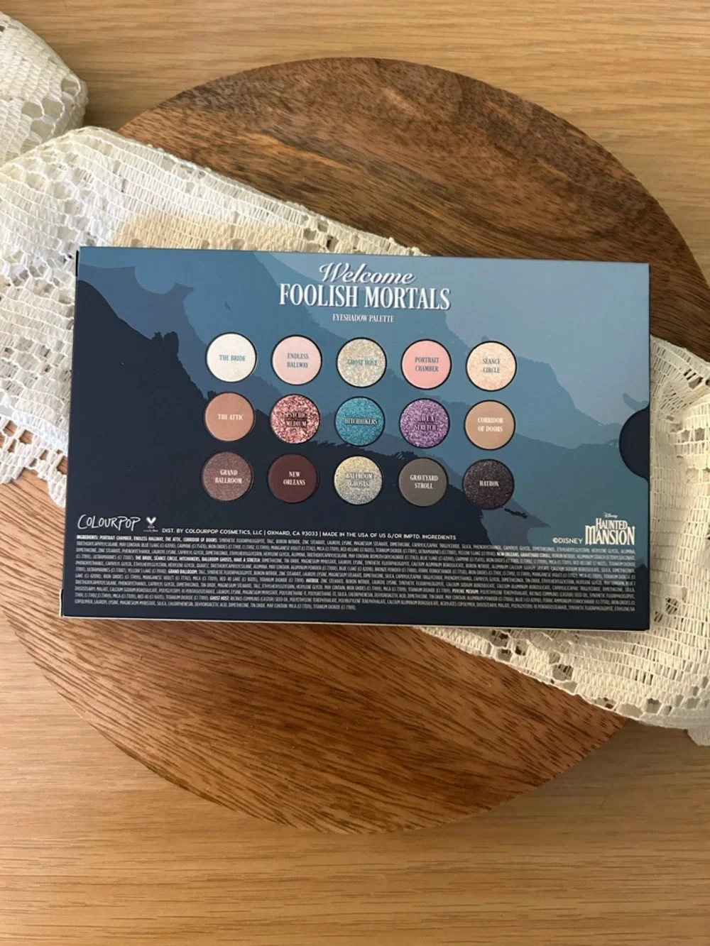 Colourpop The Haunted Mansion eye shadow palette