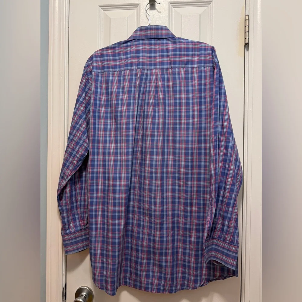 Peter Millar Men's Button‎ Down Dress Shirt Plaid Size Large