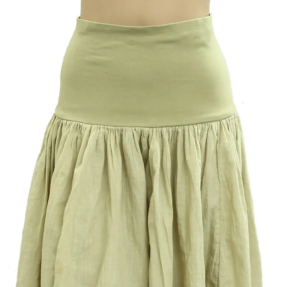 Free People Free-est Green Convertible Skirt Tube Dress Pull-On Beach S 281769