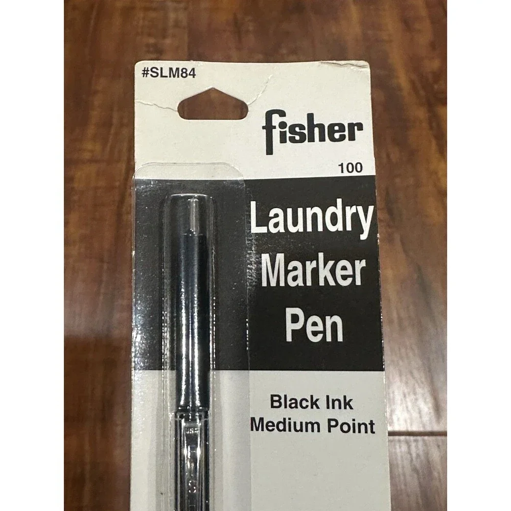Vintage Fisher Space Pen Co. Black Ink SLM84 Waterfast Laundry Marker Pen - New!