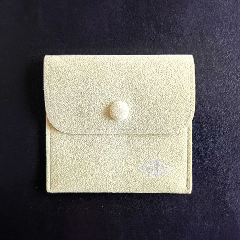 Van Cleef & Arpels Green Jewelry small Pouch empty Travel Storage Case 4x4