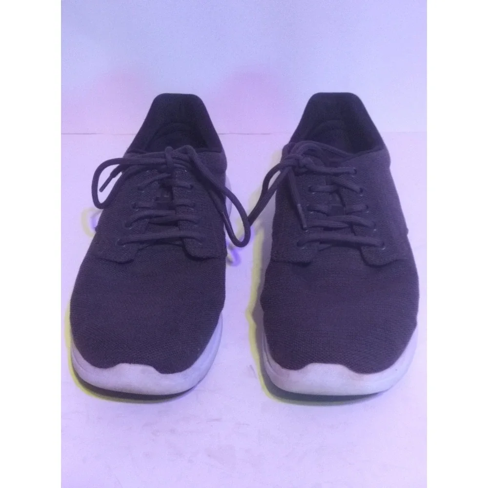 Travis Mathew The Daily Knit Mens 10.5 Sneakers Shoes Black White 1MAA221 casual