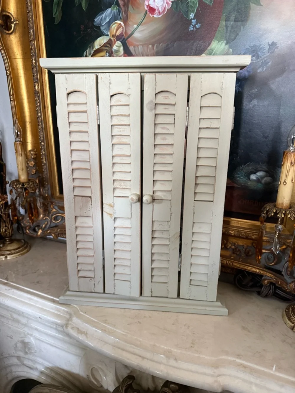 Decorative Shutter Door Mirror