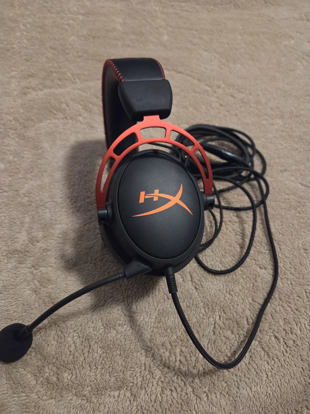 HyperX Gaming Headset with Red Accents
