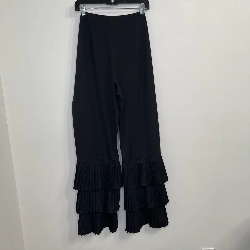 Nasty Gal Ruffle Hem Pants Size 10