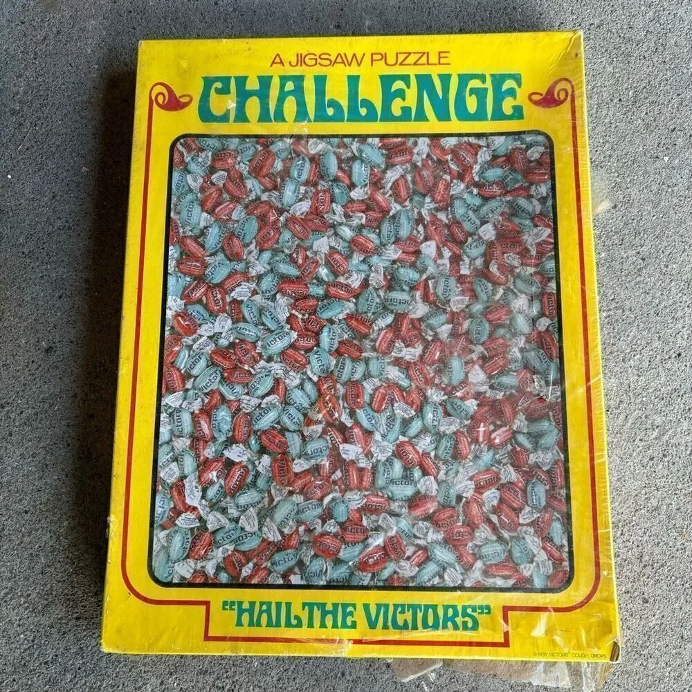 Hail The Victors Victor Cough Drop Jigsaw Puzzle Challenge 500 Piece Puzzle