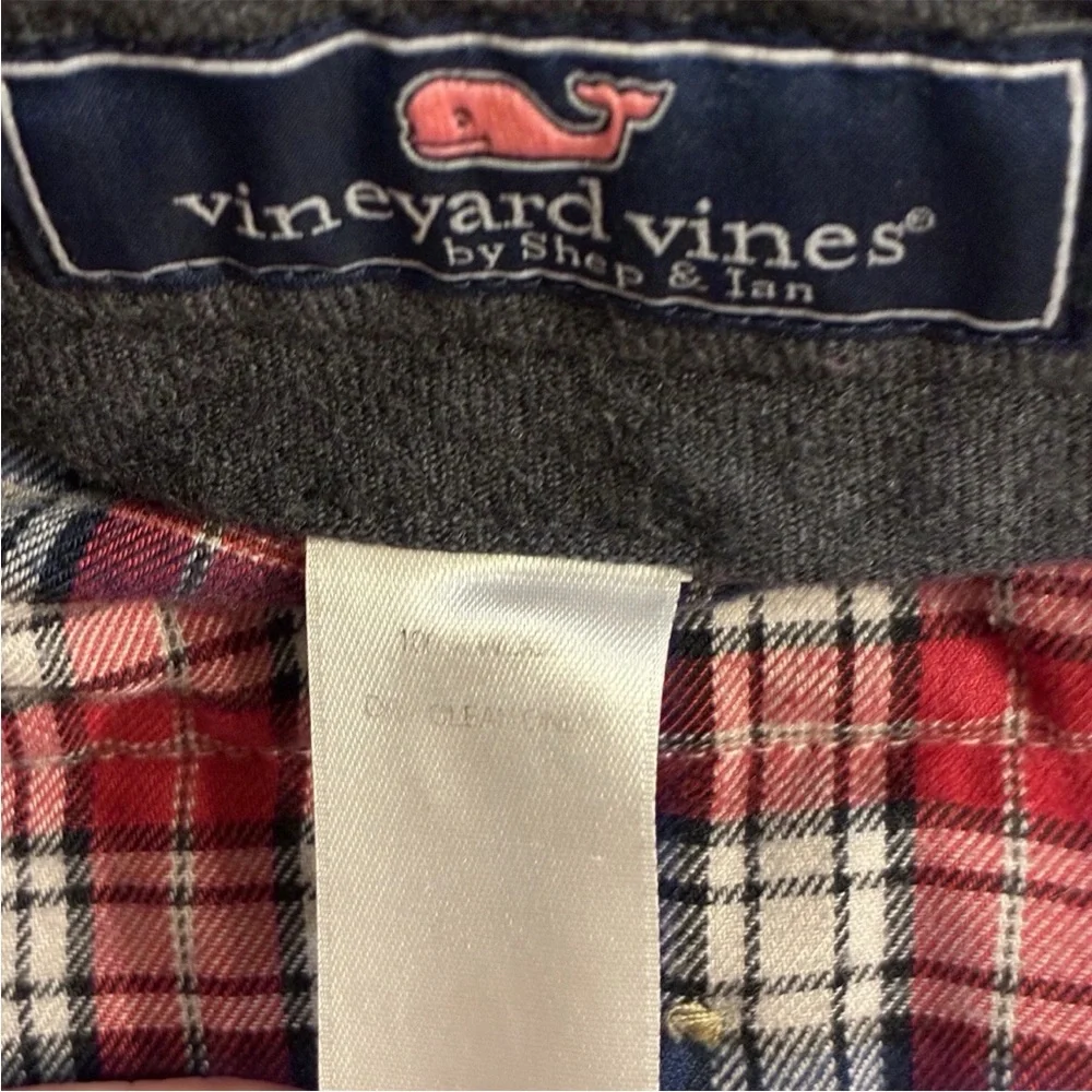 Vineyard Vines Gray Blue Wool Flannel Burgee Pants Mens Size 36