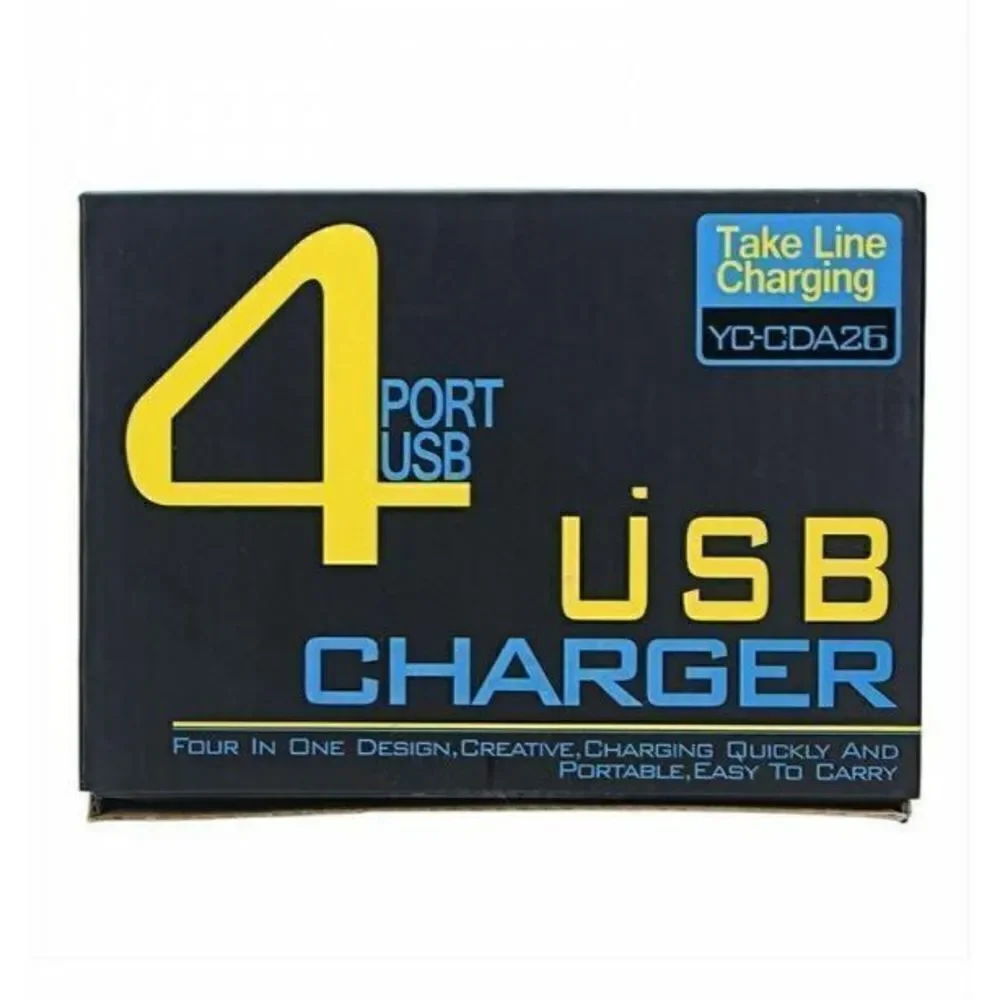 Tobo 4 USB Port Adapter LCD Display with 4 USB Port 18W 3.5AMP Universal Charger