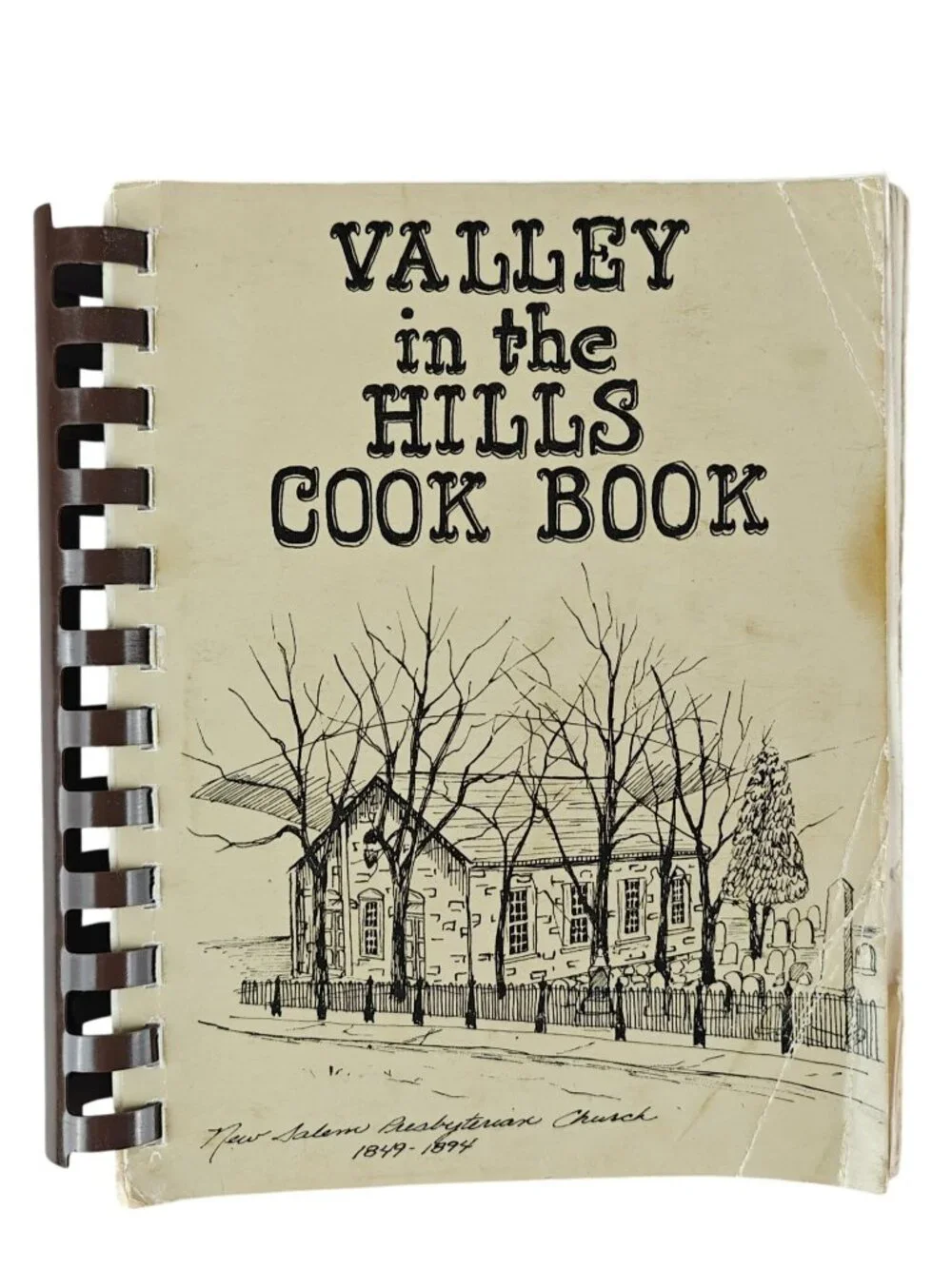 Valley In The Hills Cook Book New Salem Presbyterian Church Spiral-Bound Vintage