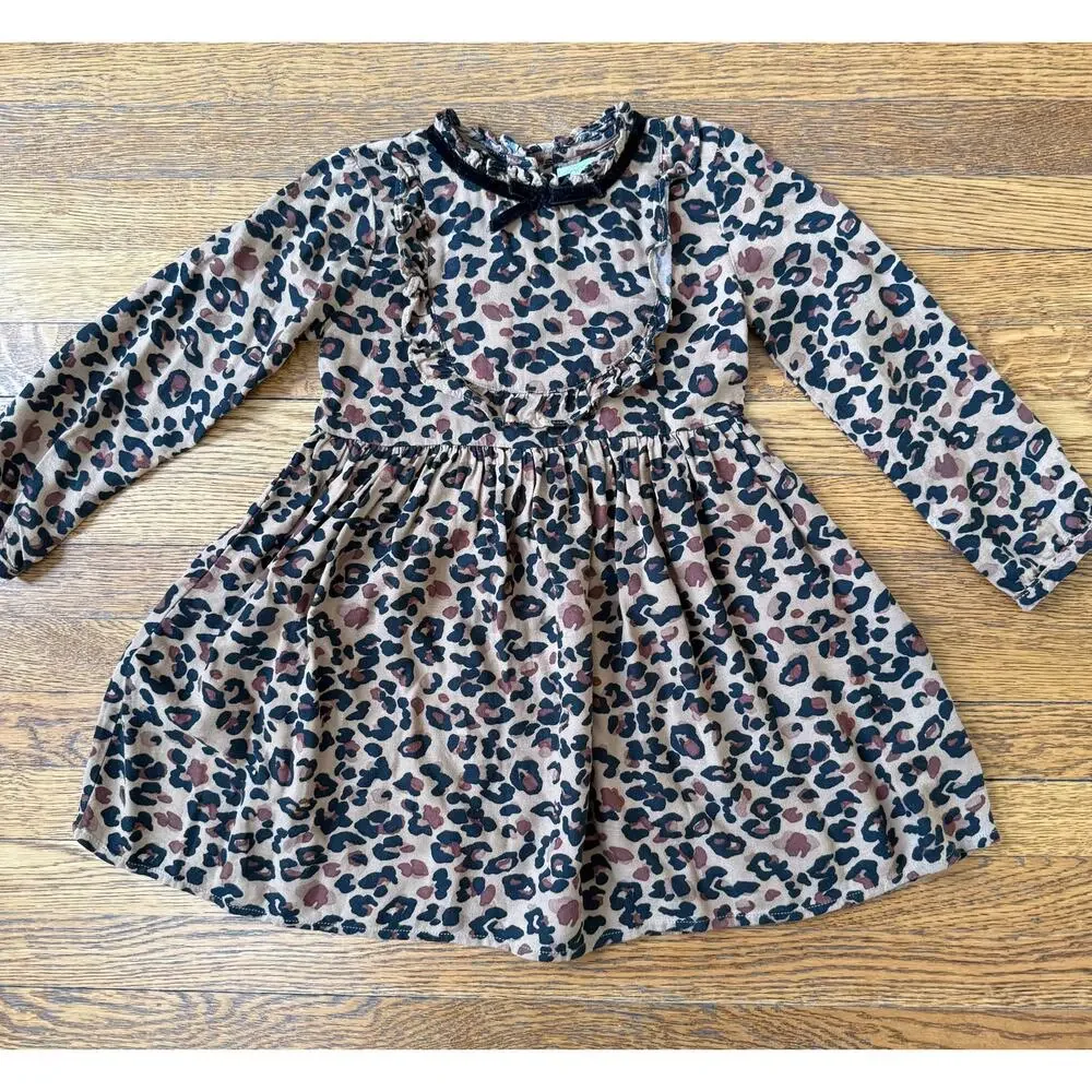 Next Girls' Leopard Print Dress Size 4-5