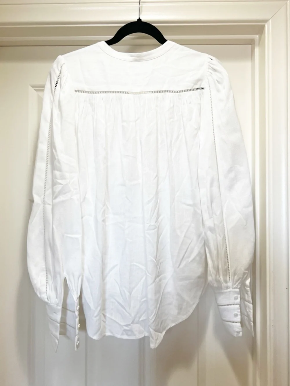 L'AGENCE Kiera Ladder Trim Blouse XS