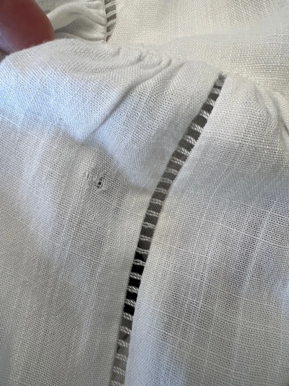 L'AGENCE Kiera Ladder Trim Blouse XS