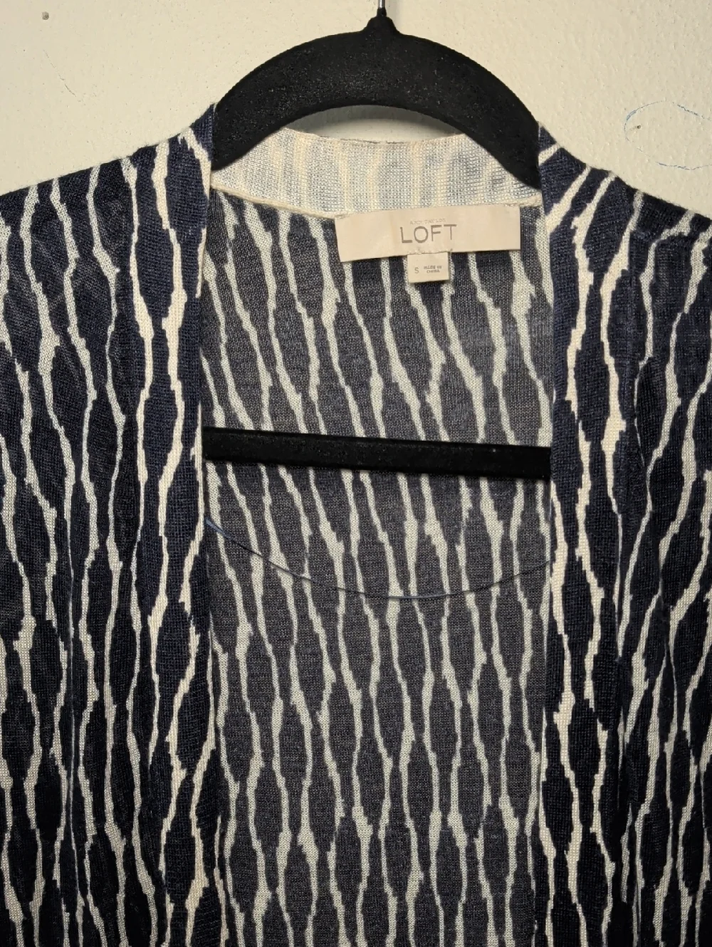 LOFT navy white