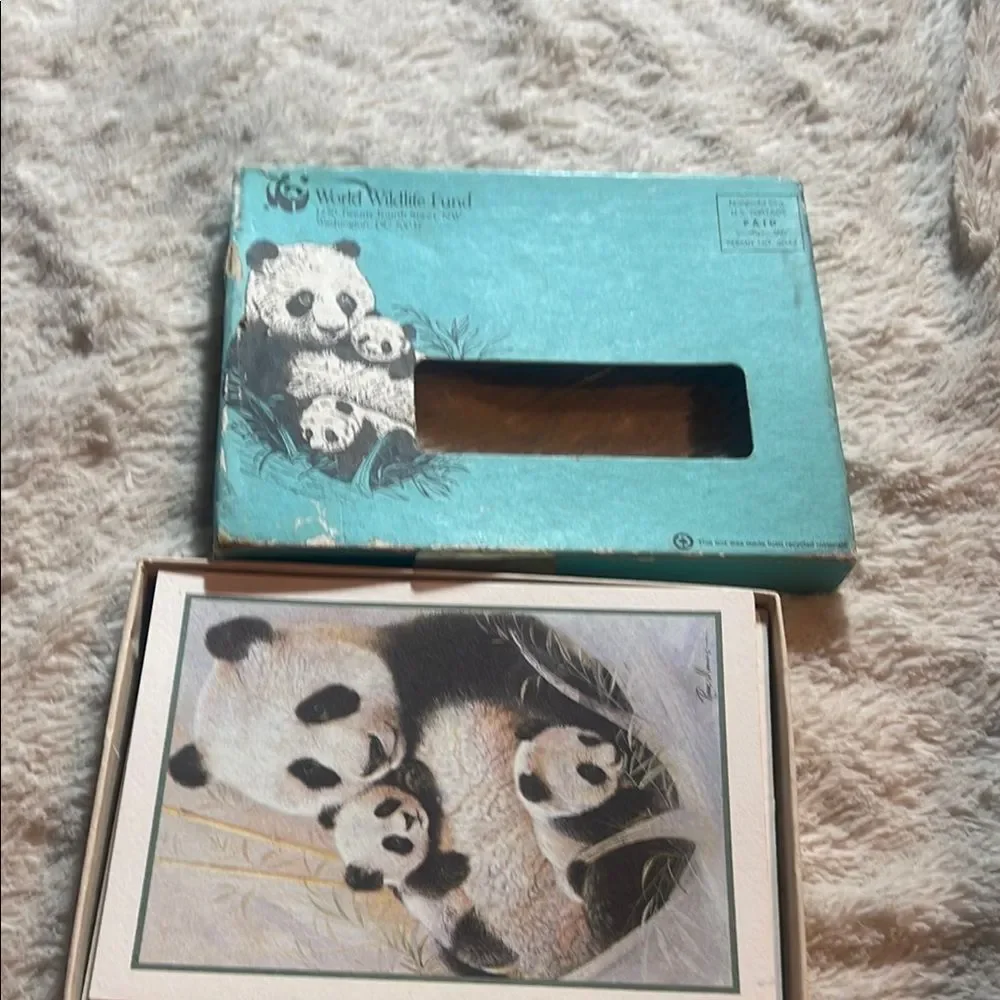 World Wildlife Fund Panda Card Set vintage 1986