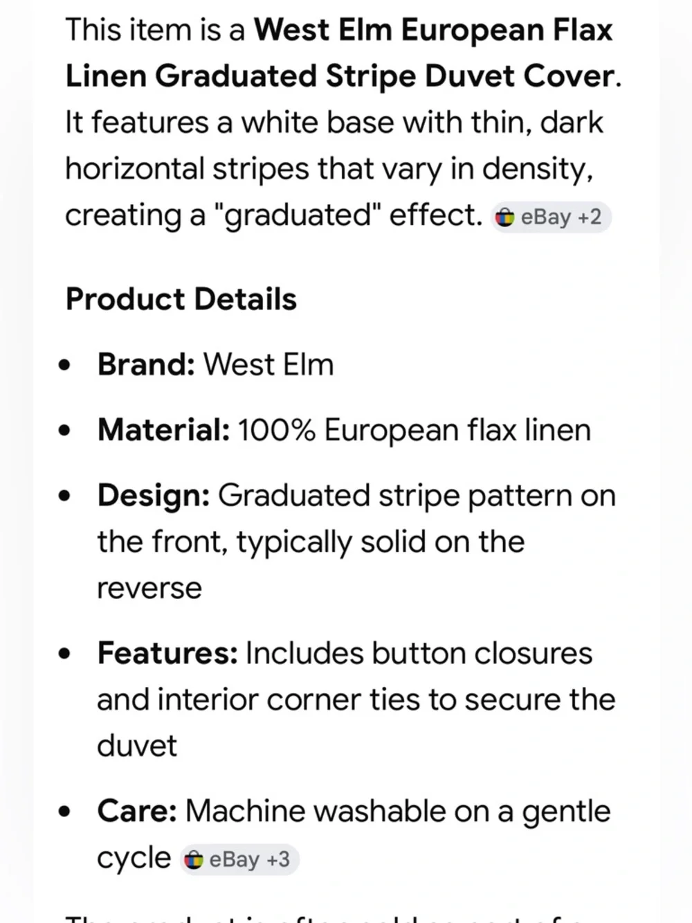 West Elm black packaged soft