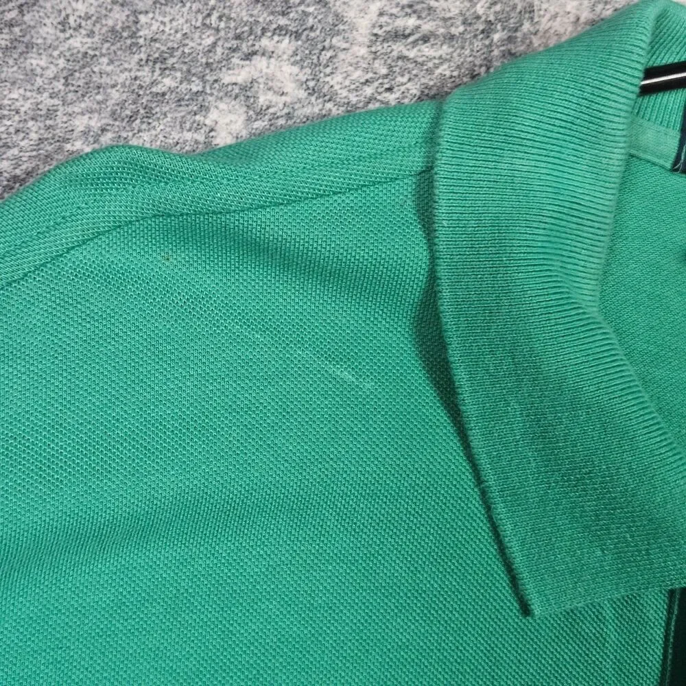 Polo Ralph Lauren Green Cotton Polo Shirt Mens L Classic Preppy Casual Summer