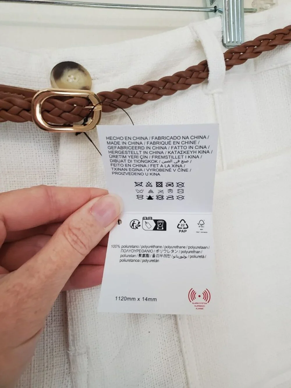 Zara braided belt