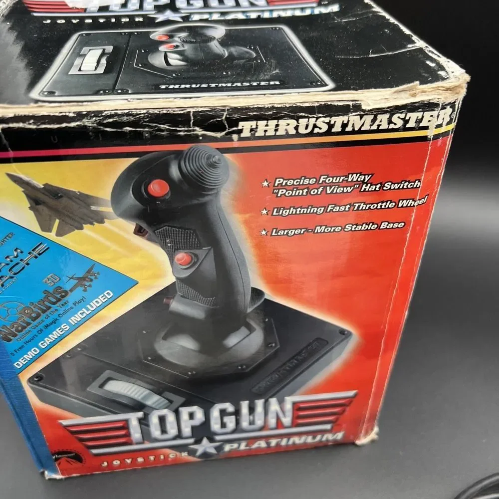 Thrustmaster Top Gun Platinum Joystick With Rapid‎ Response Throttle Wheel PC