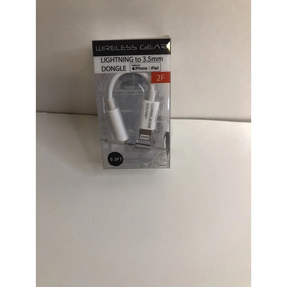 Wireless Gear 3.5mm 2F Headphone Adapter for iPhone iPad‎ #TB1119 (2-Pack)