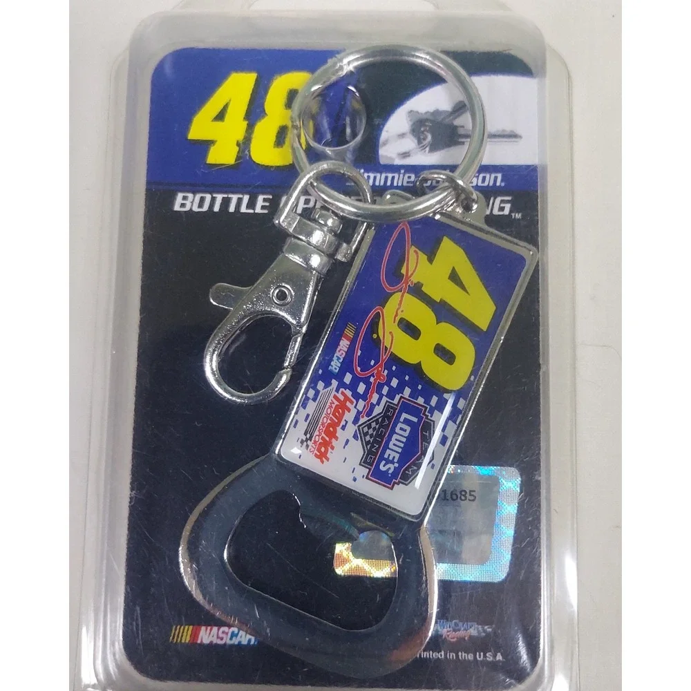 Wincraft Jimmie Johnson 48 Keychain‎ Bottle Opener NASCAR Racing Keyring