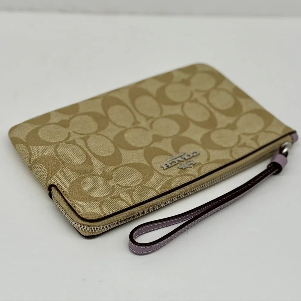 Coach convenient wristlet leather