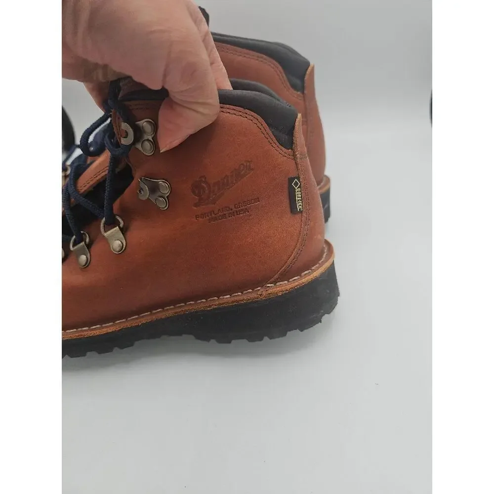 Danner Montain Pass Rio Brown Gore-Tex Hiking Boots US 8 Lace-Up