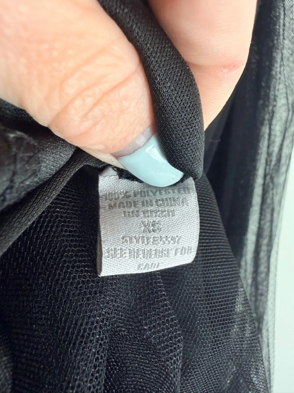 Charlotte Russe black tulle