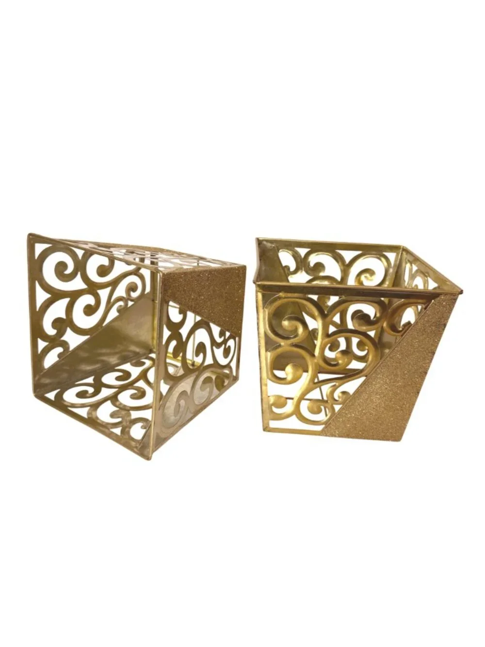 Decorative gold metal