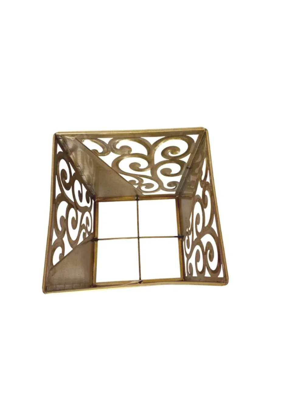 Decorative gold metal