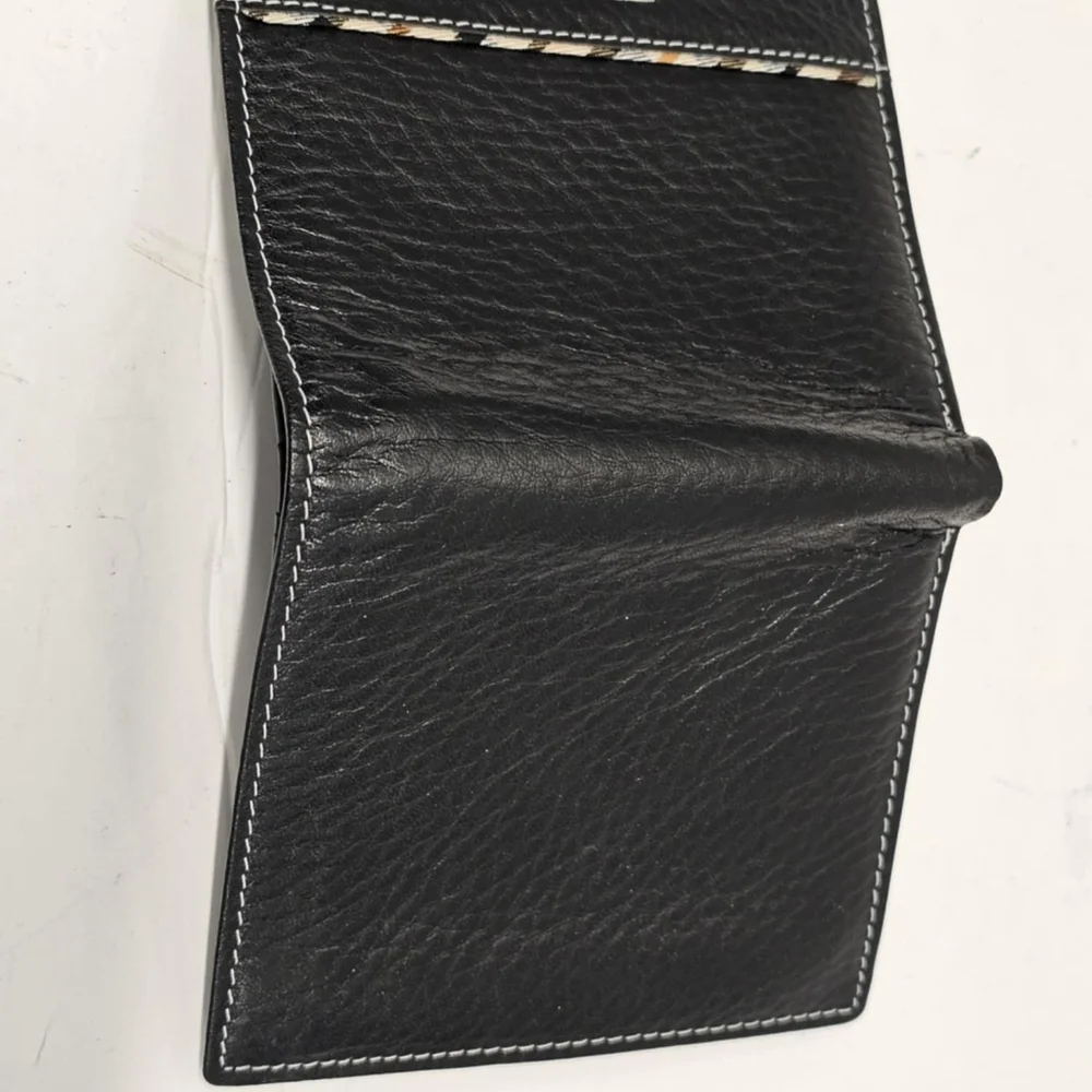 Arnaldo‎ Bassini Italy blacl leather wallet