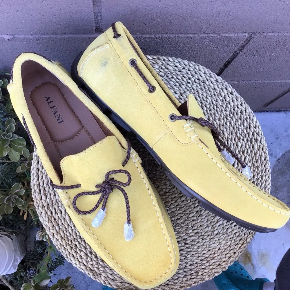 Alfani yellow leather