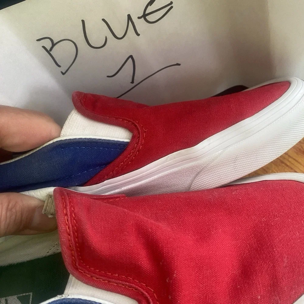 VANS Yacht Club Classic‎ Slip On Shoes Old Skool Color block Mens 6.5 Women 8