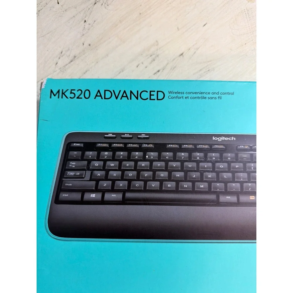 Advanced‎ Wireless Keyboard and Mouse Combo Black Like New Office