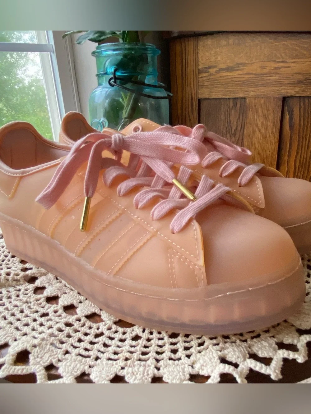adidas peachy pink