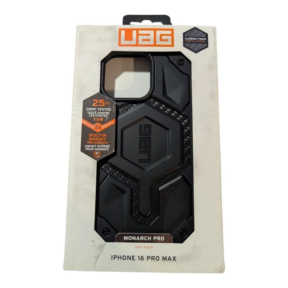 M1-U UAG Monarch Pro W MagSafe‎ Apple iPhone 16 Pro Max Black Carbon Fiber
