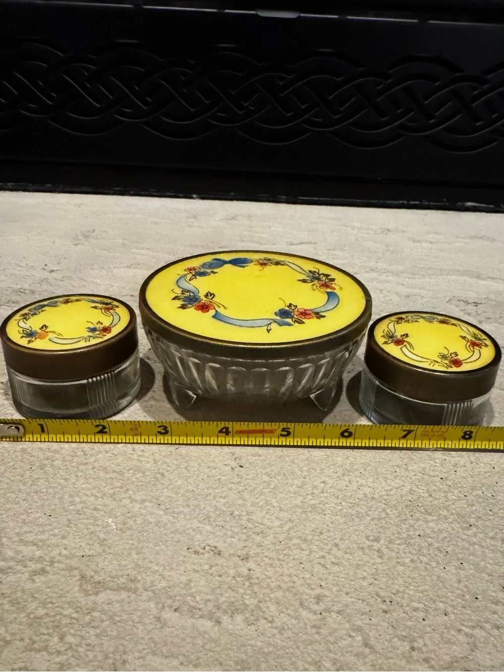 Art Deco decorative yellow