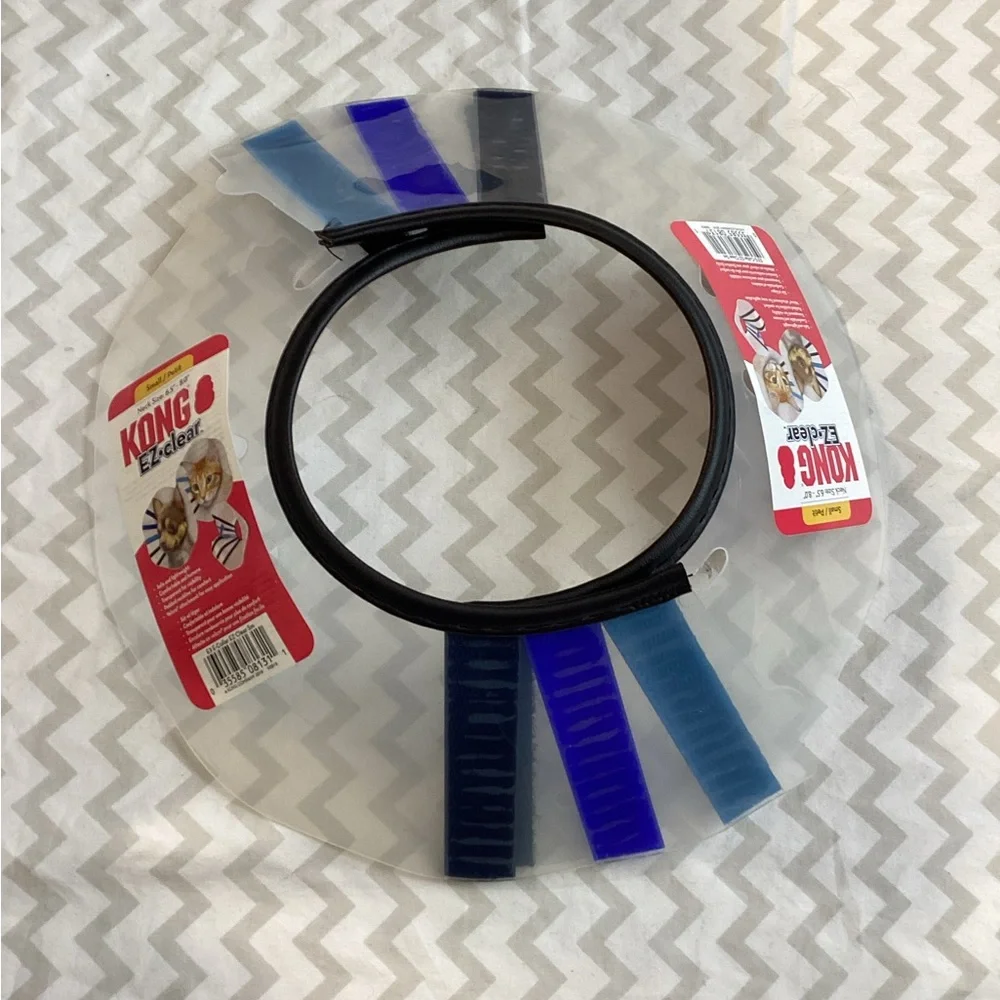 Set of 2 Kong EZ Clear Collar Small 6.5-8 Inch