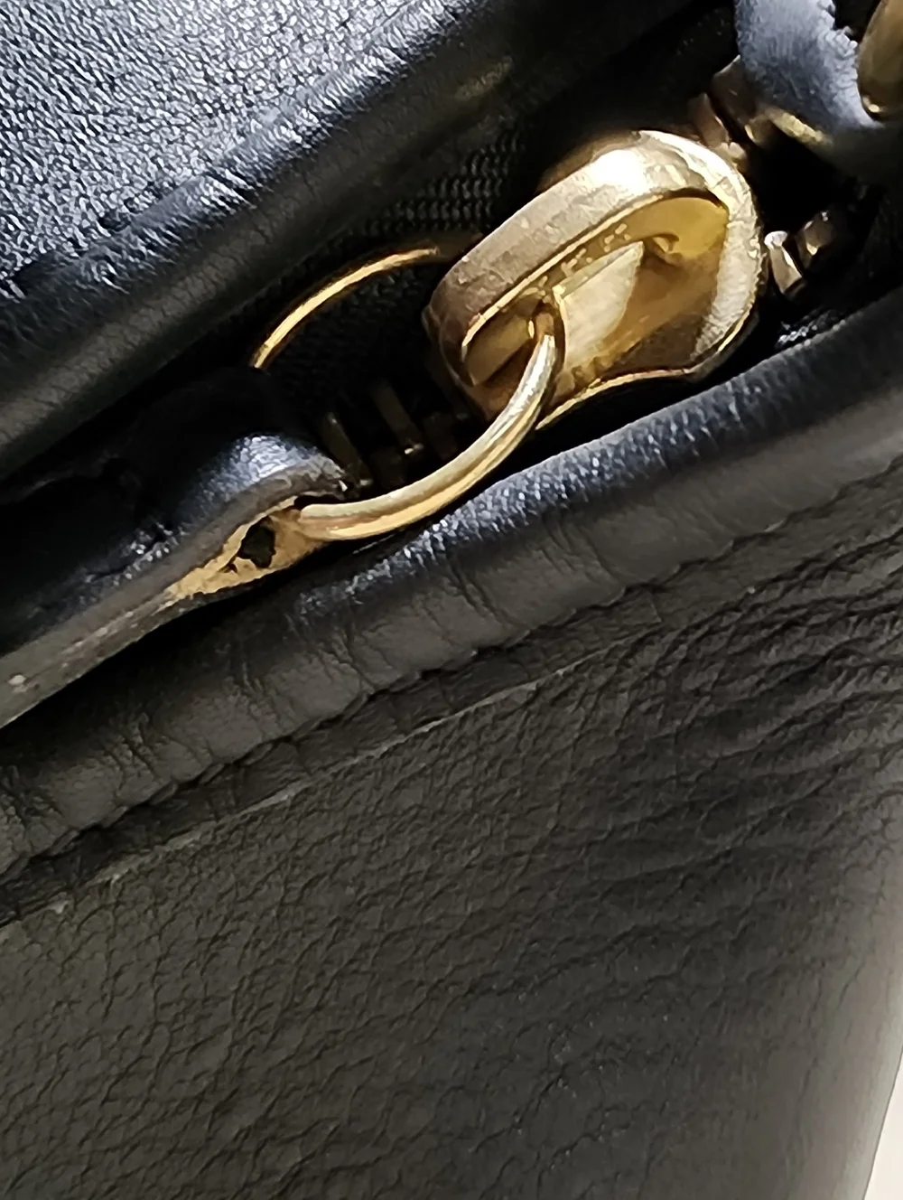 Vintage Coach Navy Duffle Sac #9085