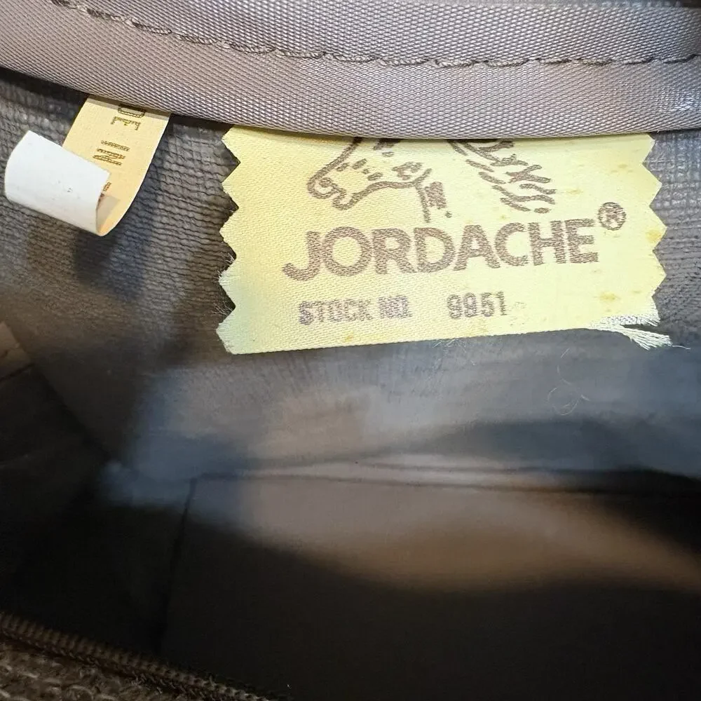 Jordache Tweed Carry On Overnight Bag Tote Luggage Weekender 15.5x11.5x6 Vintage