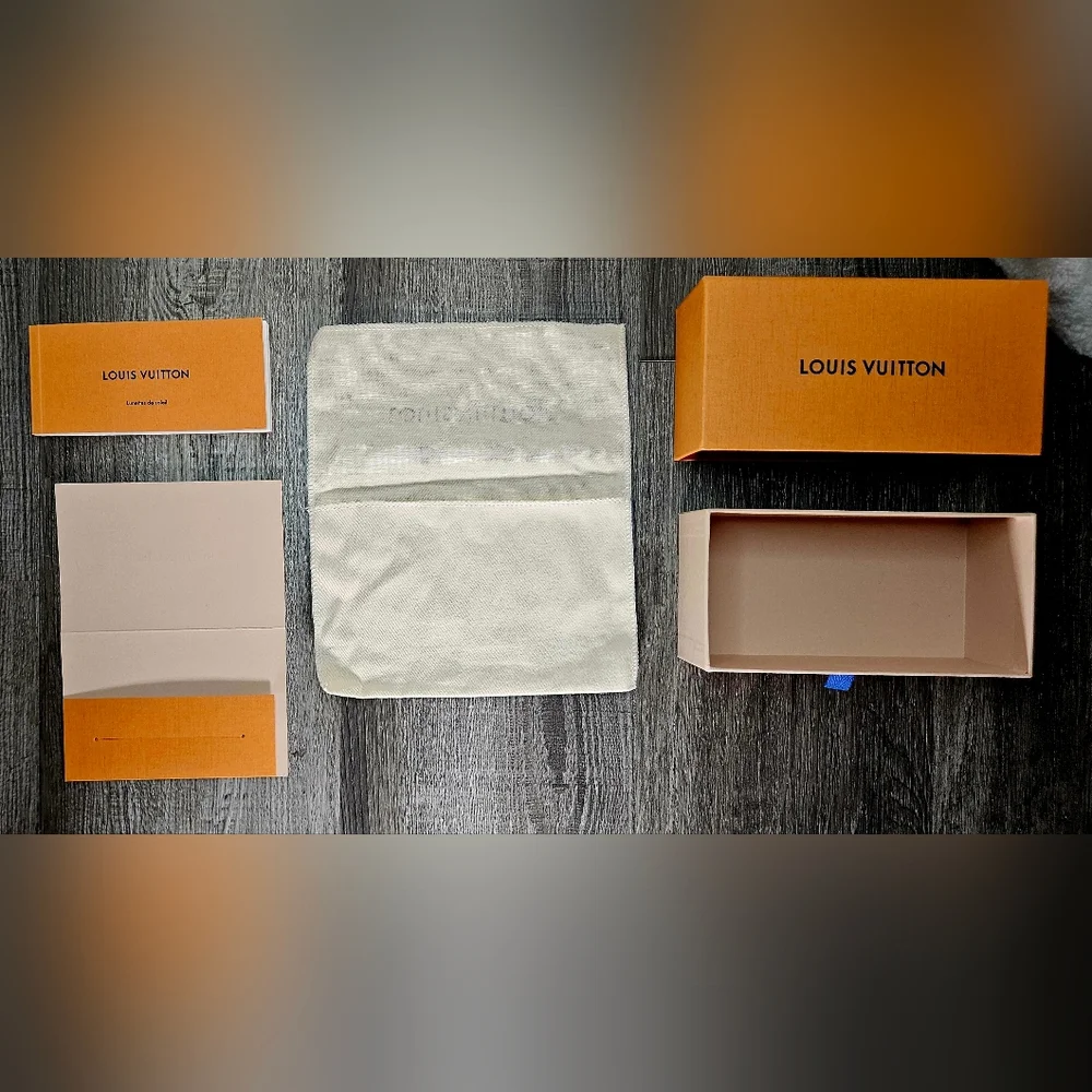Louis Vuitton Sunglasses Packaging Gift Set Drawer Box Dust Bag Card Holder Book